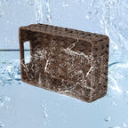 GRANNY SAYS Wicker Baskets with Handles,Small Woven Basket for Storage, Waterproof Storage Basket Organizer,Decorative Storage Boxes for Organing Pantry,Brown Basket,2-Pack,11 1/4''L x 7 1/2''W x 3 1/2''H