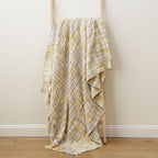 BATTILO HOME Yellow Throw Blanket for Couch Bed, Mustard Gold Blanket for Spring Summer, Multicolor Throw Blanket for Home Decor, 50"x60"