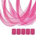 Set of 5 Pink Halloween Gauze Decor, Indoor Outdoor Pink Gauze Tapestry Decor, Halloween Spooky Decorations for Home Table Wall Yard Haunted House Party Supplies, 72 x 30 inch