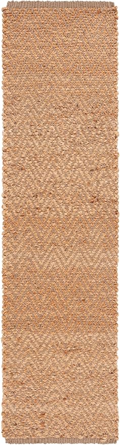 SAFAVIEH Natural Fiber Collection Runner Rug - 2'3" x 9', Natural, Handmade Farmhouse Fringe Jute, Ideal for High Traffic Areas in Living Room, Bedroom (NF731A)