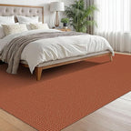 EARTHALL Woven Area Rugs 6x9 Ft Washable Living Room Rugs Non Slip Rubber Backed Dining Room Rug Braided Bedroom Rugs Indoor Floor Carpet for Living Room, Bedroom, Dining Room, Rustic Orange/Tan
