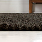 JONATHAN Y Pata Hand Woven Chunky Jute Brown Indoor Area Rug, 8x10, Bohemian, Rustic, Cottage, Easy-Cleaning for Living Room, Bedroom, Kitchen, Non-Shedding (NRF102G-8)