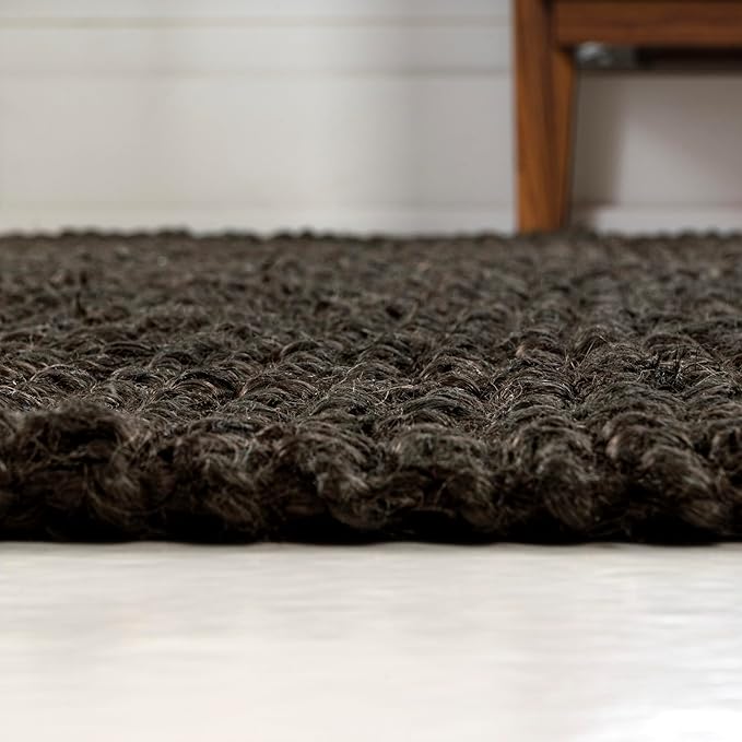 JONATHAN Y Pata Hand Woven Chunky Jute Brown Indoor Area Rug, 5x8, Bohemian, Rustic, Cottage, Easy-Cleaning for Living Room, Bedroom, Kitchen, Non-Shedding (NRF102G-5)