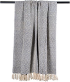 DII Diamond Throw Collection Cotton Woven, 50x60, Nautical Blue