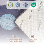 Baby Play Mat for Floor,1.3" Thick Cushioned Playpen Mat 50"x50",Extra Soft Elasti-Foam,Water Repellent Coral Velvet,Non-Slip for Crawling&Tummy Time,Infant Toddler Kids Nursery Rug(Space)