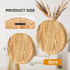 Set of 2 Wall Planter for Indoor Plants, Boho&Farmhouse Wall Decor for Living Room, Bathroom,Hanging Planter for Artificial Flower Plants(Brown)