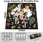 Extra Large Picnic Blankets Waterproof Foldable (80 "x 80") Beach Blanket Waterproof Sandproof,3-Layer Thicking Mat Outdoor Packable Camping Blanket