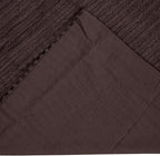 Better Trends Jullian Collection is Super Soft and Light Weight in Bold Stripes Design 100% Cotton Tufted Unique Luxurious Machine Washable Tumble Dry, King Sham, Chocolate