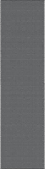 EARTHALL Woven Runner Rug 2.6x10 Ft Washable Runners for Hallways Long Non Slip Rubber Backed Kitchen Runner Braided Indoor Floor Carpet Runners for Entryway, Hallway, Kitchen, Dark Gray