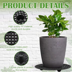 Zynery 10-Piece Planter Stands for Indoor & Outdoor Plants - Elevator Trays & Saucers for Pots (11.8in)