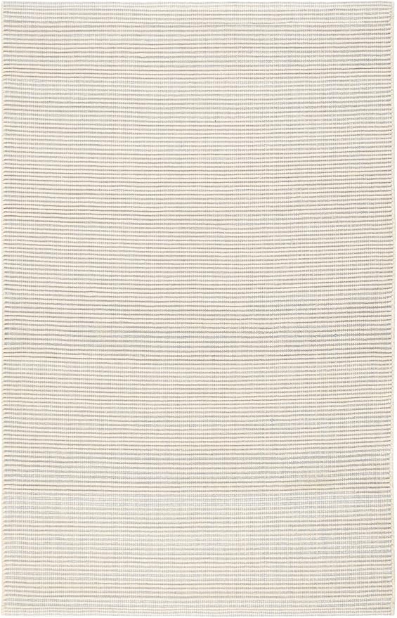 Dash & Albert Haverhill French Blue Handwoven Cotton Rug, 9.5 X 13.5 Feet, Blue/Ivory Solid Pattern