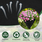 3PCS 12 Inch Cone Shaped Planter Basket Liners Fabric Hanging Plant Liners Non-Woven Planter Liners Black Felt Liners Replacement Inserts for Flower Hanging Baskets Outdoor Plants - Avoid Bird Nesting