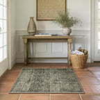 Machine Washable Throw Rugs for Entryway: Door Mat Indoor Entrance 2x3 Rug Boho Small Area Rug Non-Slip Low Pile Kitchen Rug for Front Door Indoor Entrance Entry Kids Room
