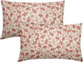 Pink Floral Pillow Covers 12x20 Set of 2 Vintage Rustic Old Style Cute Small Flower Pink Cream Print Decorative Outdoor Pillowcases Farmhouse Throw Cushion Case Decor for Couch Sofa Bed