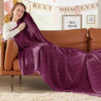 inhand Dusk Knitted Throw Blanket for Couch Bed, Mothers Day/Mom Birthday Gifts for Mom from Daughter Son, Soft Lightweight with Tassels, Farmhouse Warm Decorative Blanket for Women, 50"x60"