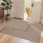Easy Jute Rug 3x5: Indoor Outdoor Natural Boho Area Rugs for Living Room Patio Washable - Farmhouse Neutral Contemporary Carpet Mat for Entryway Bedroom Kitchen Backyard Sunroom Non Slip