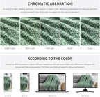 BOURINA Throw Blanket Soft Lightweight Cozy Throw for Bed Couch Decorative Blanket, Green 50" x 60"