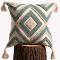 lifein 18x18 Pillow Covers-Throw Pillow Cover Tufted Boho Jacquard Pillow Covers Farmhouse Decorative Pillow Cover Pillow Cases for Gift Couch Sofa Bed Chair Living Room Home Decor
