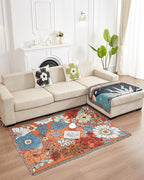 Erke Chair Recliner Cover Boho Throw Blanket Hippie Living Room Decor Wall Tapestry Outdoor Picnic Camping Rug Mattress Beach Towel Sofa Furniture Slipcover Bohemian 50”x70” Orange Florals