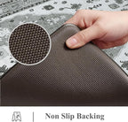 Collive Boho Anti Fatigue Kitchen Mats Sets 2 Piece Non Skid Kitchen Mats for Floor Cushioned Kitchen Rugs and Mats Waterproof Ergonomic Comfort Standing Mat Runner for Kitchen,Home,Office,Laundry