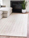 Unique Loom Braided Jute Collection Area Rug - Dhaka (6' 1" x 9' Rectangle, White)