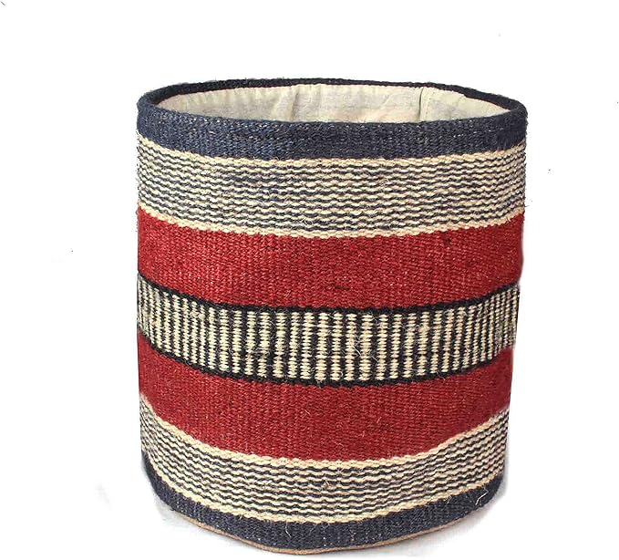 Sturdy Jute Planter Basket Modern Woven Basket for 8" Flower Pot Floor Indoor Planters, 10” x 10” Storage Organizer Basket Rustic Home Decor, Storage Earth-Friendly Planter (10x10 Inches, Tiesto)