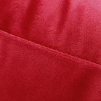 NiNi ALL Decorative Throw Pillow Covers Velvet Soft for Couch Sofa Bedroom Living Room Outdoor Pack of 2 18x18 Inch Red