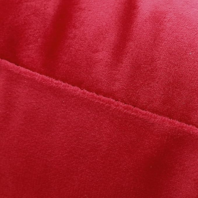 NiNi ALL Decorative Throw Pillow Covers Velvet 28x28 Inch Pack of 2 Red Cushion Covers Soft for Couch Sofa Bedroom Living Room Outdoor