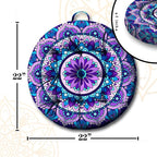 Mandala Meditation Cushion, Boho Meditation Mat, Meditation Pillows for Sitting on Floor, Cushions for Sitting in Home and Outdoor, Round Floor Pillows Cushion Seating for Yoga Accessories 22'' X 22''