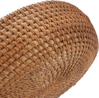 Rattan Storage Basket, Hand Woven Fruit Basket with Handles, Wicker Serving Basket, Bread Basket, Decorative Baskets for Organizing, Set of 2
