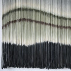 Macrame Wall Hanging Dip-Dye Large Macrame Wall Decor Boho Home Decor Scale Fiber Wall Art Yarn Craftsmanship Art 57" Wx 35" L