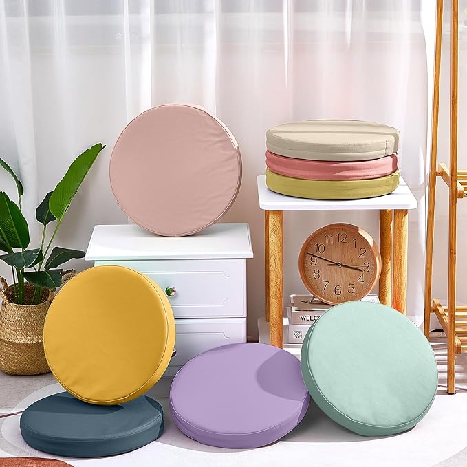Juexica 8 Pcs Extra Thick Flexible Seating Floor Cushions Assorted Colored Floor Pillow Classroom Seat Cushions Soft Classroom Seating for Kids Learning Daycare School Chair(Hippie Boho)