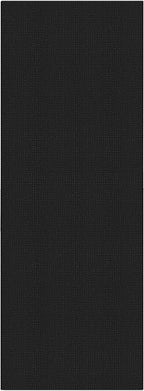 EARTHALL Woven Runner Rug 2x12 Ft Washable Runners for Hallways Extra Long Cotton Non Slip Rubber Backed Kitchen Runner Braided Indoor Floor Carpet for Entryway, Hall, Kitchen, Black/Grey