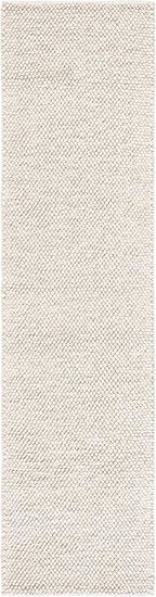 SAFAVIEH Natura Collection Runner Rug - 2'3" x 9', Beige & Ivory, Handmade Wool Blend, Textured Design, Ideal for Living Room, Bedroom, Dining Space (NAT425B)