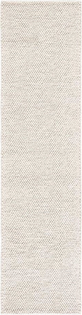SAFAVIEH Natura Collection Runner Rug - 2'3" x 13', Beige & Ivory, Handmade Wool Blend, Textured Design, Ideal for Hallway, Bedroom, Foyer (NAT425B)