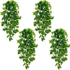 BLEUM CADE Fake Hanging Plants, 4pcs Artificial Pothos Vines Greenery for Wall Home Living Room Office Indoor Outdoor Decor (No Baskets)