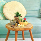 Mandala Life ART Bohemian Floor Cushion Cover –24 inches - Room Décor Decorative Round Pillow Case for Meditation, Yoga, and Boho Chic- Seating Area