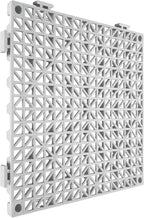 VEVOR Modular Interlocking Cushion, 12 Pack 12" x 12" Splicing Drainage Mats, Soft PVC Interlocking Drainage Floor Tiles, Non-Slip Drainage Holes for Restroom, Bathroom, Kitchen, Pool, Wet Areas, Gray