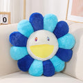 FIONOUT Flower Pillow, Flower Shaped Throw Pillow, Flower Face Floor Cushions Floor Pillow, Colorful Sunflower Plush Pillow, Cute Room Decor Decorative Pillows for Sofa Bedroom Car (40cm/15.7in)