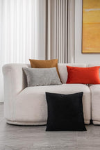Lumbar Pillow Covers 12x20 Burnt Orange: Pack of 2 Cozy Soft Velvet Rectangular Modern Luxury Decorative Throw Pillow Cases for Sofa Couch Living Room Bed Home Decor