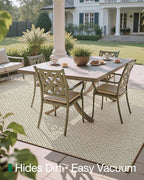 LUMI 6x9 Sisal Area Rug for Living Room, Natural Handwoven Rugs Non Slip, Farmhouse Braided Carpets No Shedding for High Traffic, Dining Room, Indoor, Outdoor, Patio