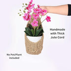 2 Pack 6 inch Macrame Wall Plant Hanger, Hanging Orchid Basket | Wall Plant Holder, Wall Planters for Indoor Plants (2 Pack, for up to 6 inch Pot)