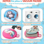 8 Pcs Kids Floor Cushions for Classroom Flexible Round Seating with Handle Soft Waterproof Floor Pillows with Cute Cartoon Animal Pattern for Elementary Daycare Preschool(Woodland Animals)