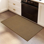 2x3 ft Indoor Door Mat Entryway Rug Non Slip Boho Woven Washable Small Area Rugs Runner, Front Entry Rug Entrance Doormat for Hall Porch Bathroom Kitchen Bedroom, Dark Brown/Coffee 24"x36"
