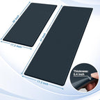 StepRite Kitchen Mats, 2PCS Kitchen Rugs, Cushioned Anti Fatigue Kitchen Mats for Floor, Non-Slip Standing Desk Mat, Waterproof Kitchen Rug Set for Floor, Office, 17.3"x30"+17.3"x47", Dark Charcoal