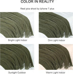 lifein Throw Blanket for Couch, Soft Green Boho Decor Bed Throw,Cozy Knitted Chenille Farmhouse Lightweight Throw(Olive Green,50 * 60")