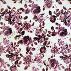 Home Decor Floral Fleece Throw Blankets: Soft Plush Liv Flower Garden Accent for Sofa Couch, Blush Pink Blue Purple Burgundy White