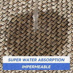Artoid Mode Washable Non-Skid Kitchen Rugs and Mats Set of 2, Rubber Backing Absorbent Kitchen Mats for Floor Front of Sink Hallway - 17x29 and 17x60 Inch