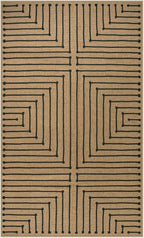 Lahome Neutral Geometric Washable Runner Rug, 2x8 Kitchen Runners for Hallways Non Slip Entryway Rug, Farmhouse Rhombus Low Pile Non Shedding Nature Indoor Outdoor Carpet Runner for Laundry Room