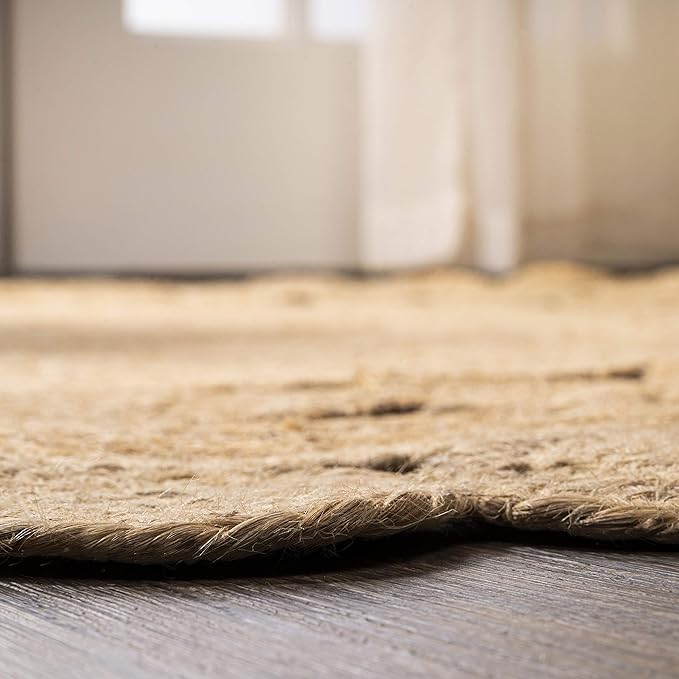 JONATHAN Y Bodhi Jute Hippie Circle Natural 5' Round Indoor Area Rug, Natural-Fibers, Geometric, Easy-Cleaning for Living Room, Bedroom, Kitchen, Pet Friendly, Non-Shedding (RNF104A-5R)